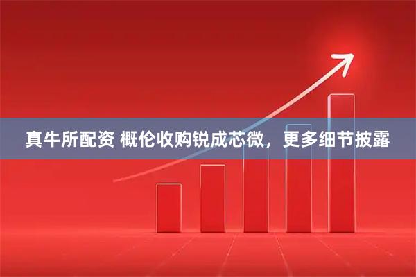 真牛所配资 概伦收购锐成芯微，更多细节披露