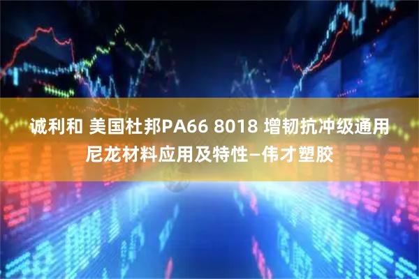 诚利和 美国杜邦PA66 8018 增韧抗冲级通用尼龙材料应用及特性—伟才塑胶