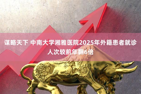 谋略天下 中南大学湘雅医院2025年外籍患者就诊人次较前年翻6倍