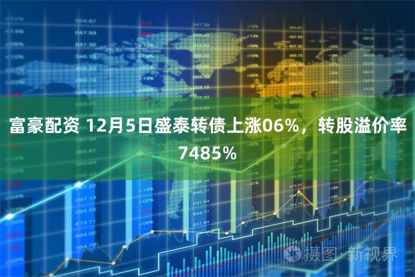 富豪配资 12月5日盛泰转债上涨06%，转股溢价率7485%